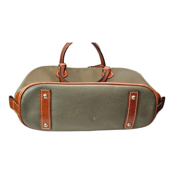 Dooney & Bourke Green and Tan Handbag - Picture 9 of 16